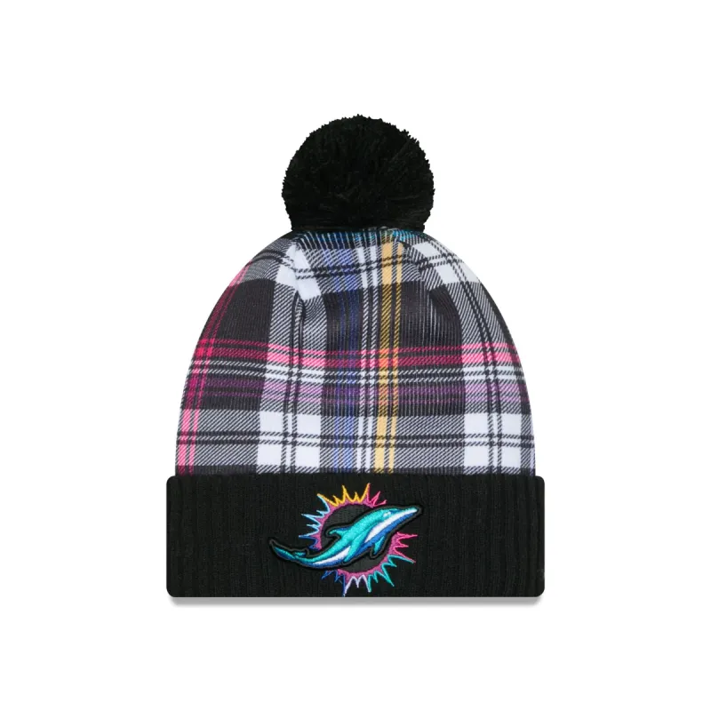 Miami Dolphins 2024 Crucial Catch Sport Pom Knit Hat sold by New Era
