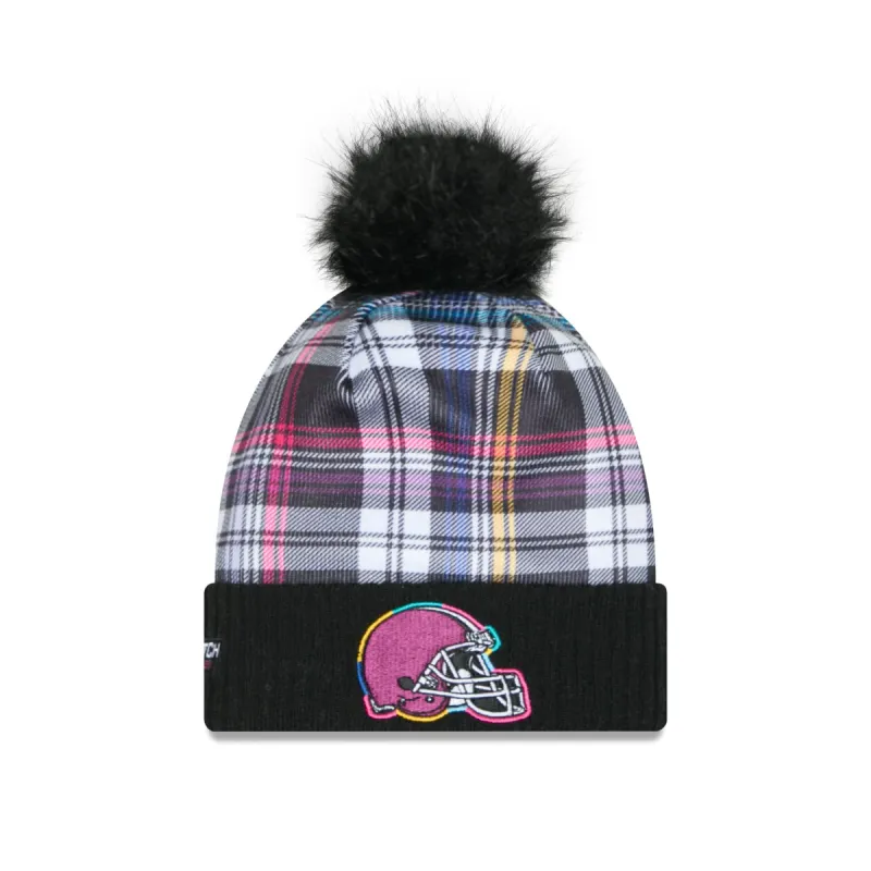 Cleveland Browns 2024 Crucial Catch Women's Pom Knit Hat sold by New Era