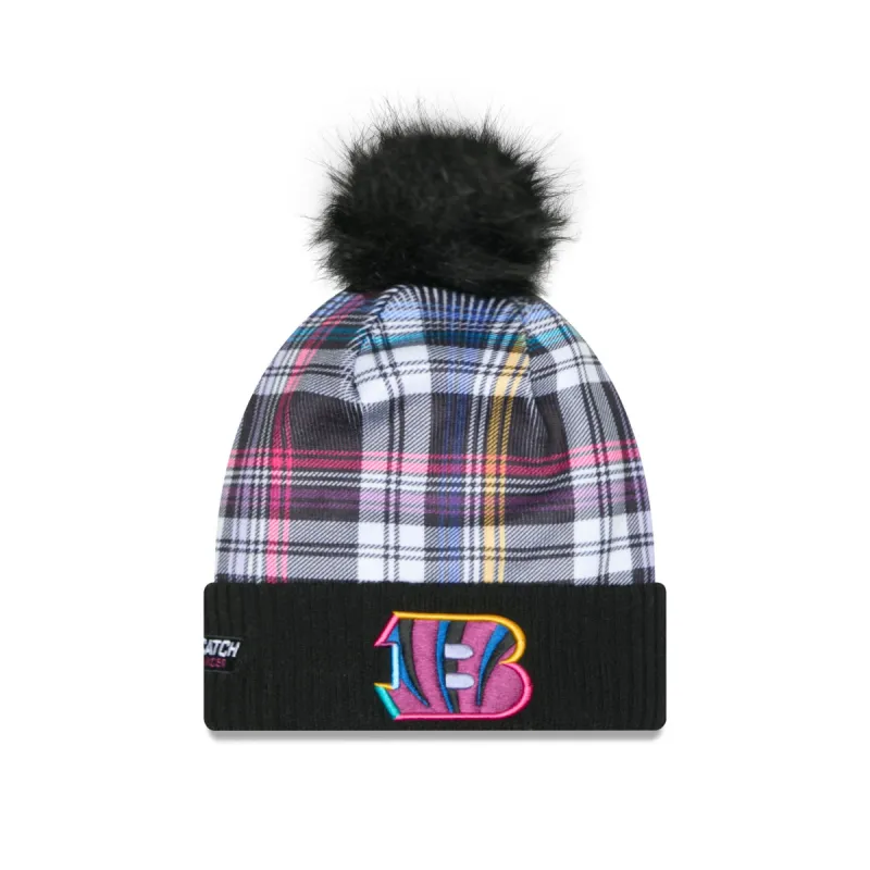 Cincinnati Bengals 2024 Crucial Catch Women's Pom Knit Hat sold by New Era