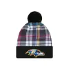 Baltimore Ravens 2024 Crucial Catch Sport Pom Knit Hat sold by New Era