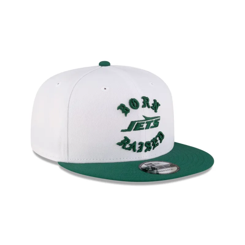 Born x Raised New York Jets White 9FIFTY Snapback sold by New Era