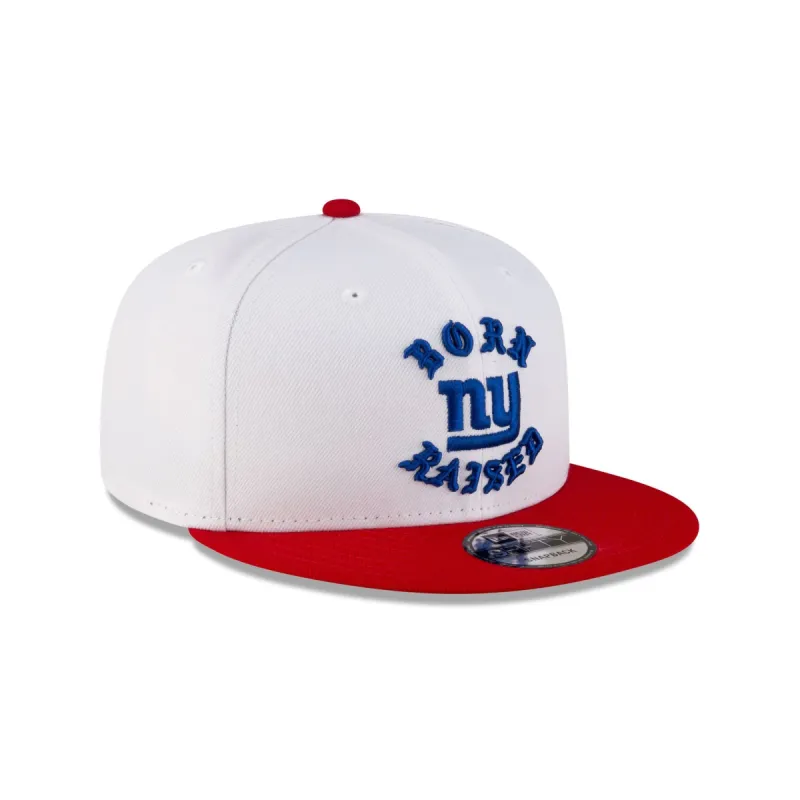 Born x Raised New York Giants White 9FIFTY Snapback sold by New Era