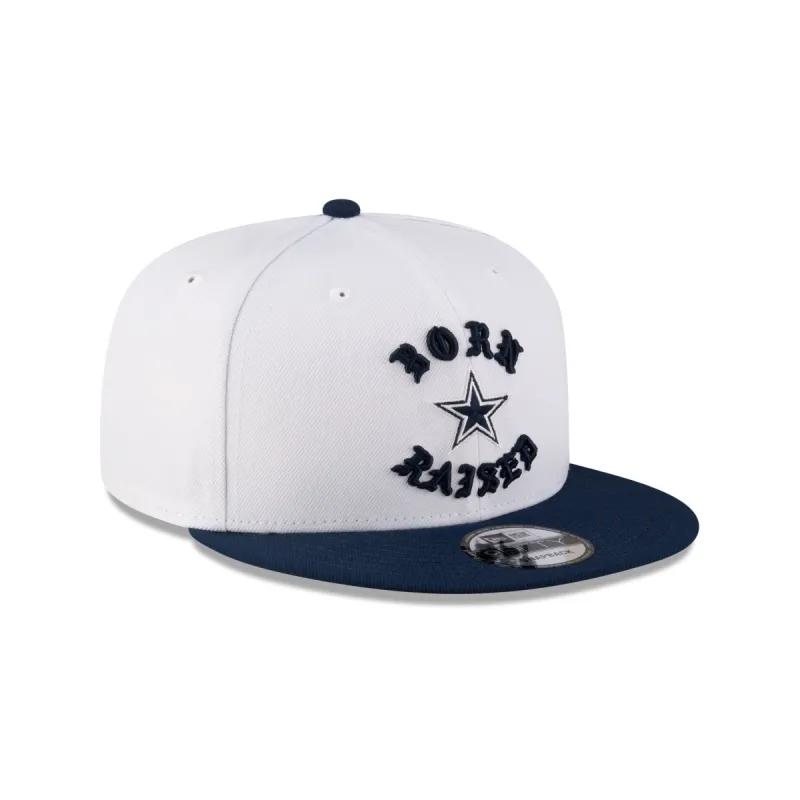 Born x Raised Dallas Cowboys White 9FIFTY Snapback made by New Era