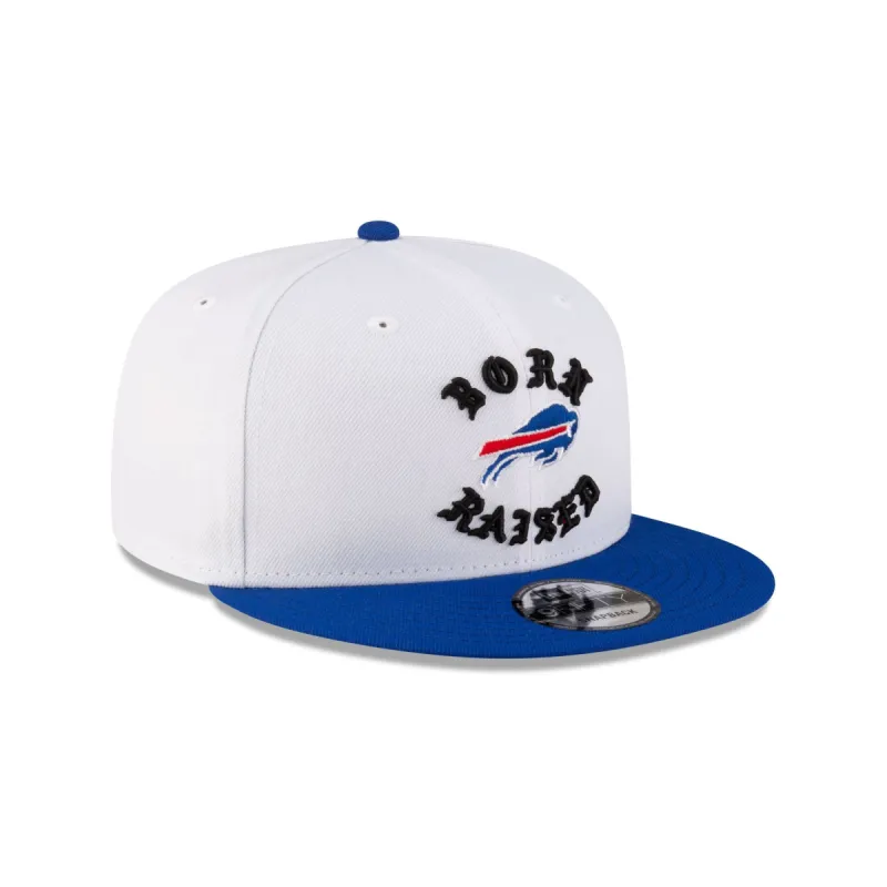 Born x Raised Buffalo Bills White 9FIFTY Snapback sold by New Era
