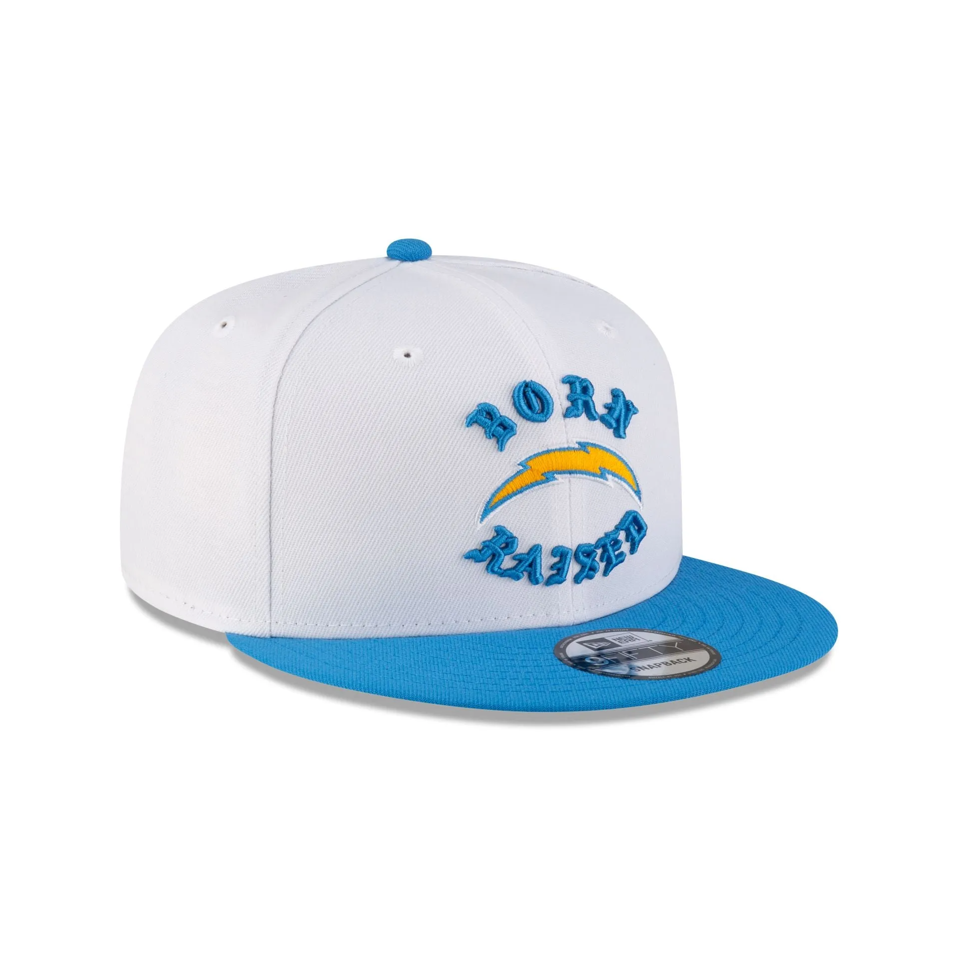Born x Raised Los Angeles Chargers White 9FIFTY Snapback sold by New Era