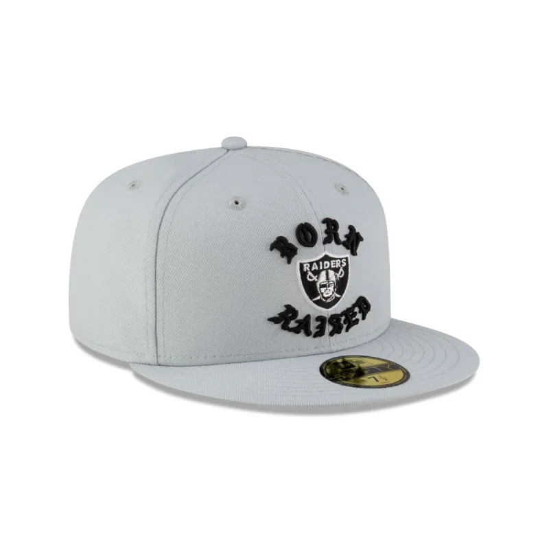 Born x Raised Las Vegas Raiders Gray 59FIFTY Fitted sold by New Era