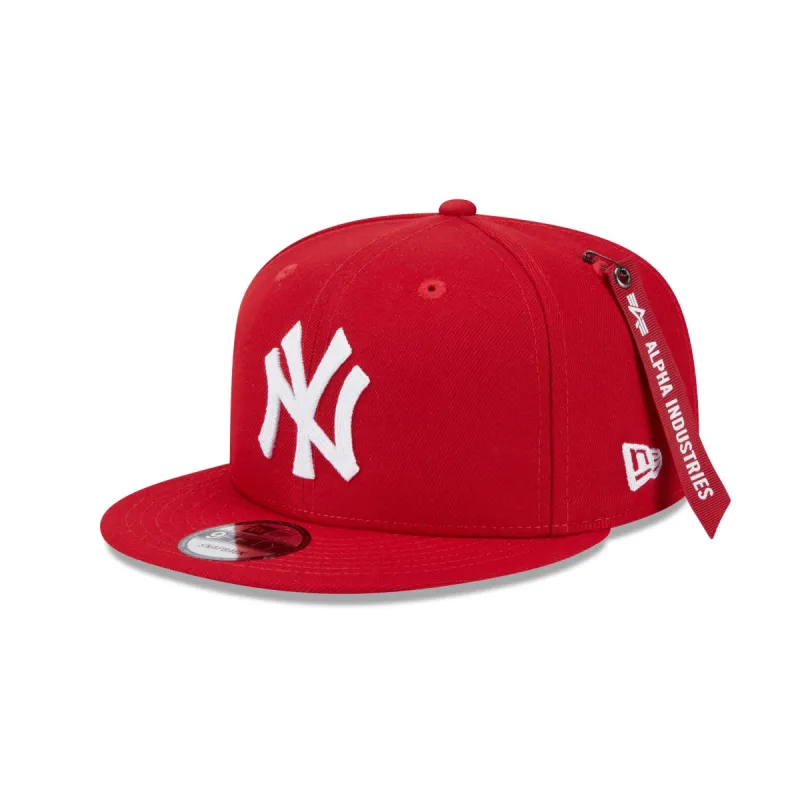 Alpha Industries x New York Yankees Red 9FIFTY Snapback Hat sold by New Era