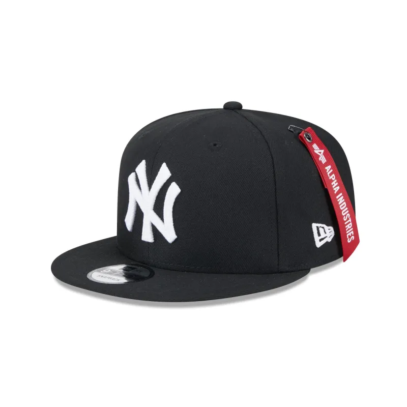 Alpha Industries x New York Yankees Black 9FIFTY Snapback Hat sold by New Era