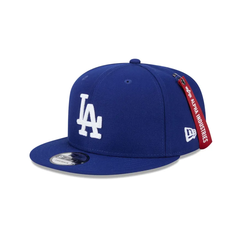 Alpha Industries x Los Angeles Dodgers Blue 9FIFTY Snapback Hat sold by New Era