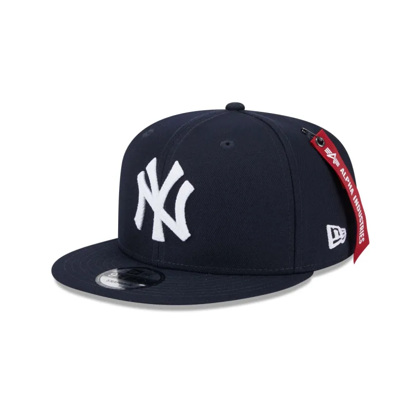 Alpha Industries x New York Yankees Navy 9FIFTY Snapback Hat sold by New Era