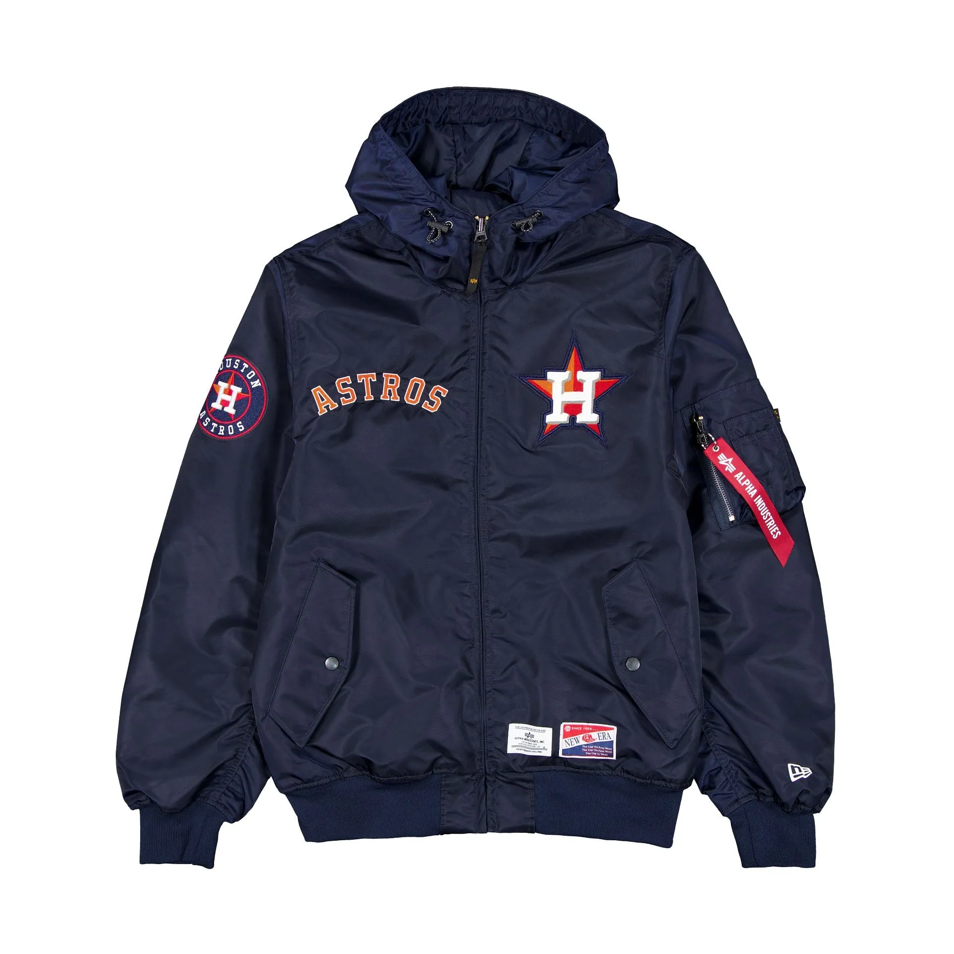 Alpha Industries x Houston Astros L-2B Hooded Bomber Jacket sold by New Era