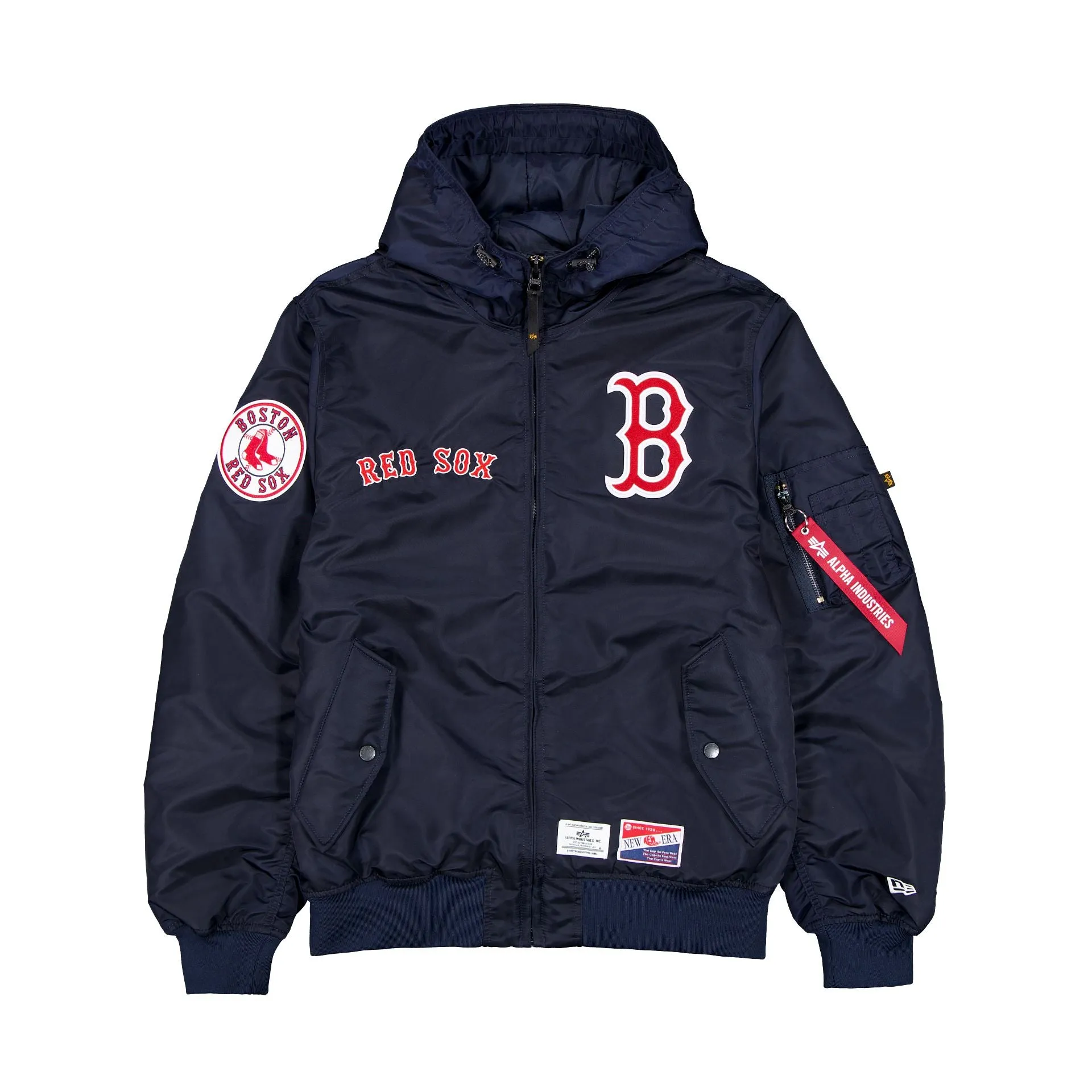 Alpha Industries x Boston Red Sox L-2B Hooded Bomber Jacket sold by New Era