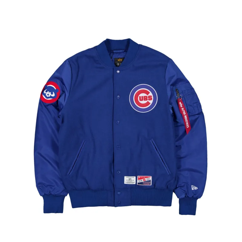 Alpha Industries x Chicago Cubs MA-1 Wool Varsity Jacket sold by New Era