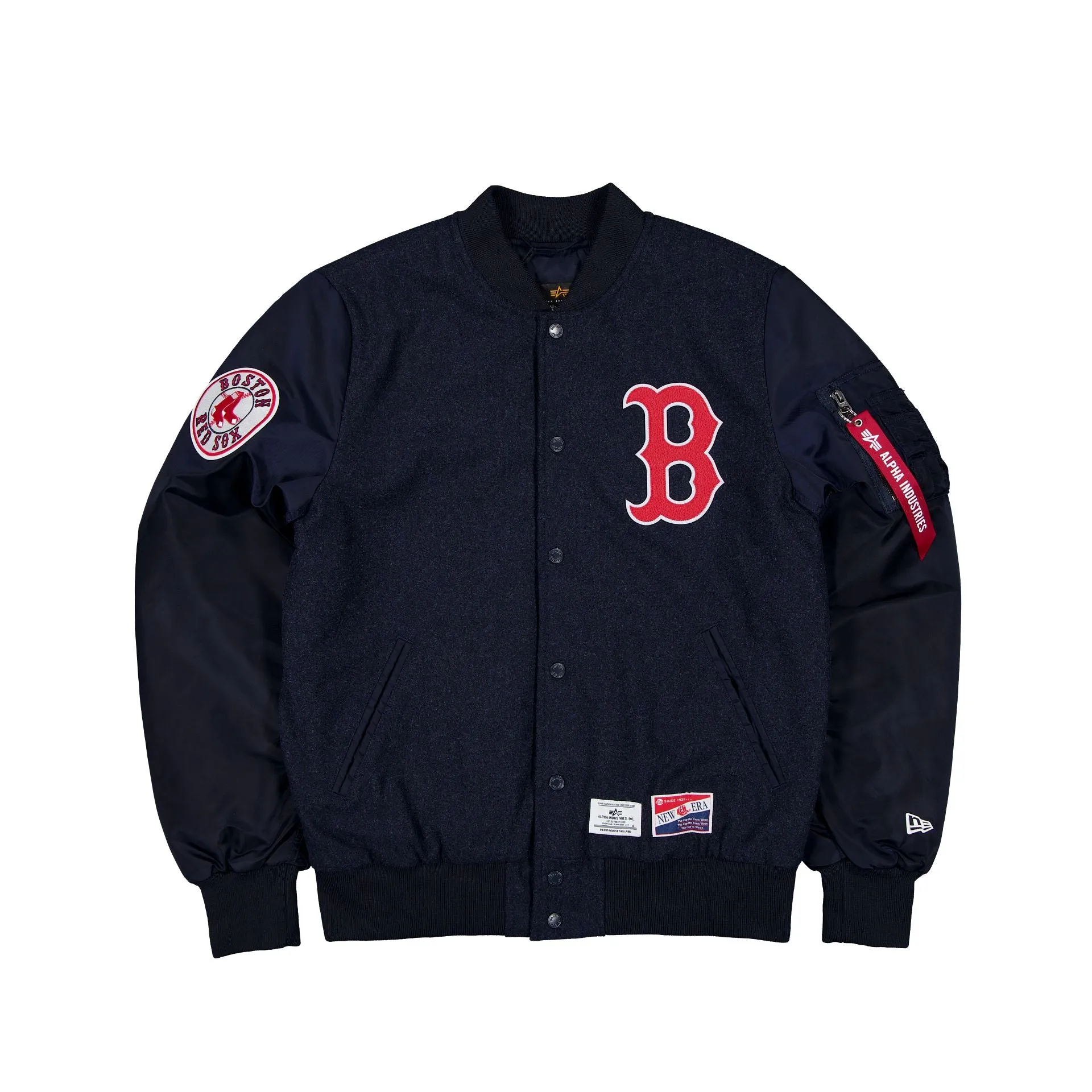 Alpha Industries x Boston Red Sox MA-1 Wool Varsity Jacket sold by New Era
