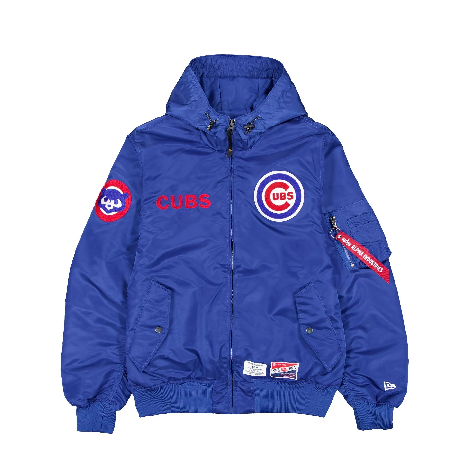 Alpha Industries x Chicago Cubs L-2B Hooded Bomber Jacket sold by New Era