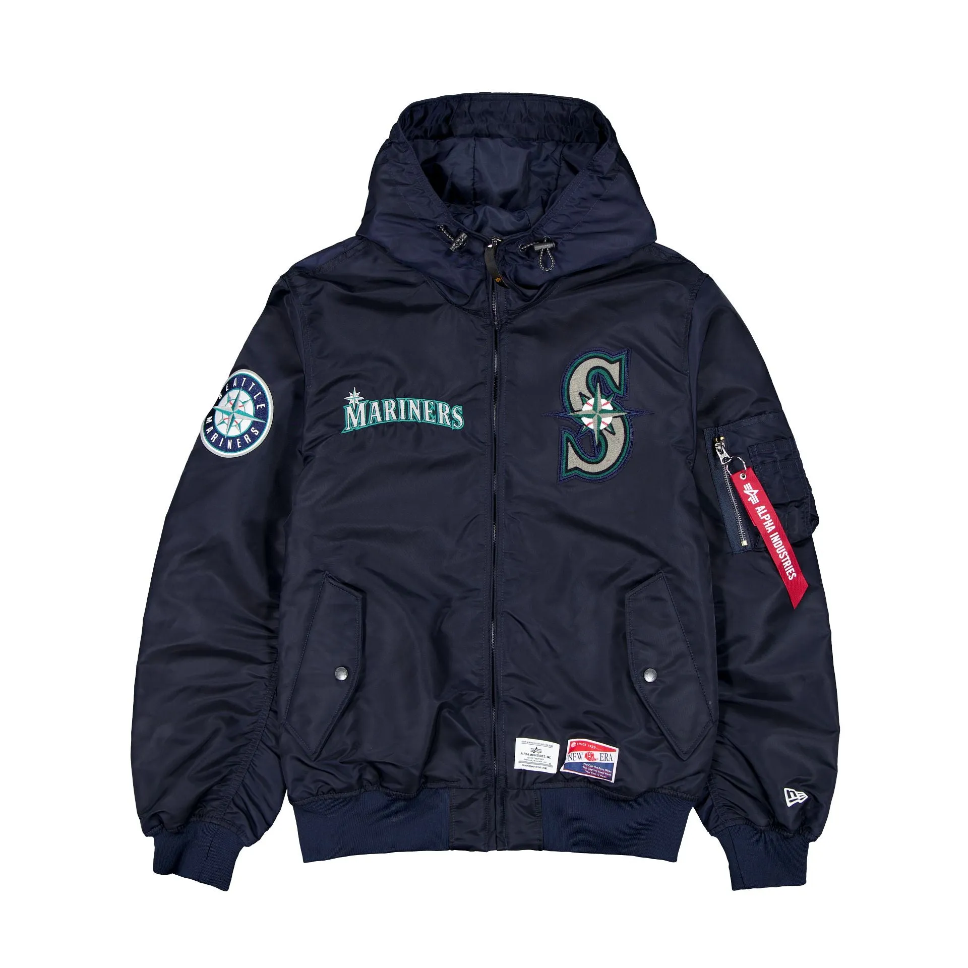 Alpha Industries x Seattle Mariners L-2B Hooded Bomber Jacket sold by New Era