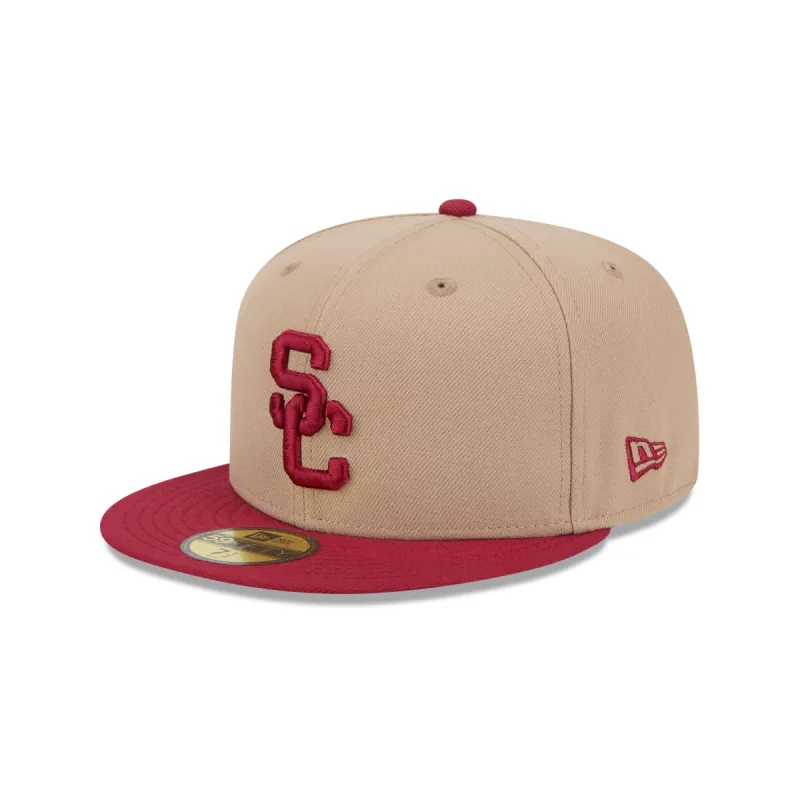 USC Trojans Camel 59FIFTY Fitted Hat made by New Era