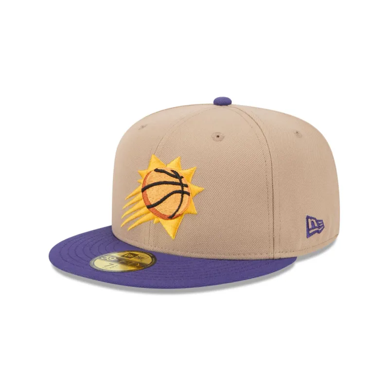 Phoenix Suns Camel 59FIFTY Fitted Hat made by New Era
