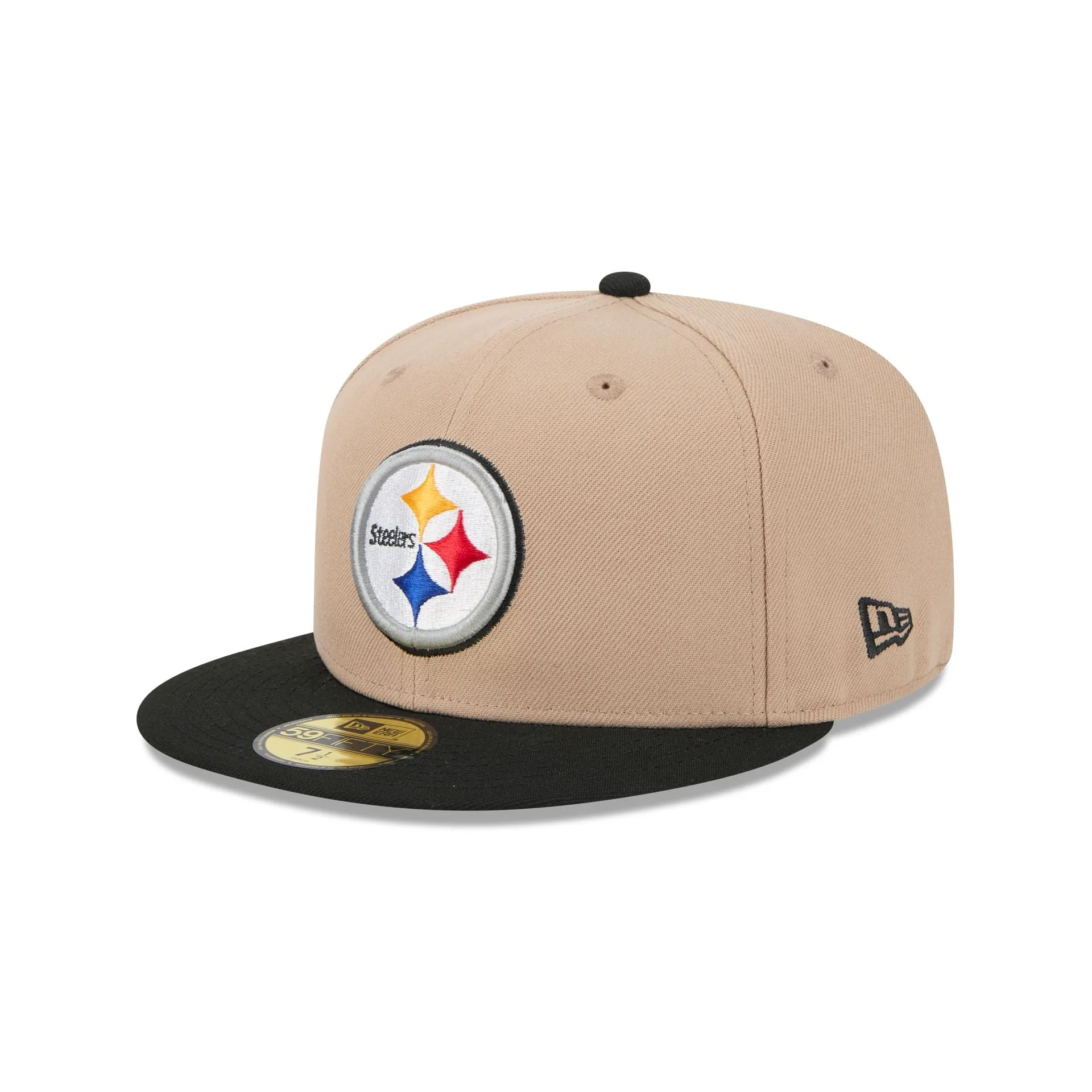 Pittsburgh Steelers Camel 59FIFTY Fitted Hat sold by New Era