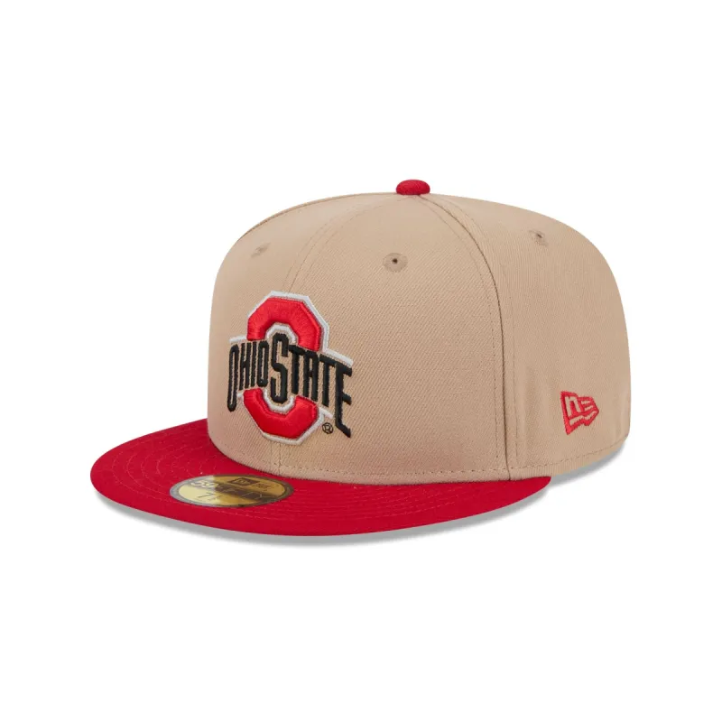Ohio State Buckeyes Camel 59FIFTY Fitted Hat sold by New Era