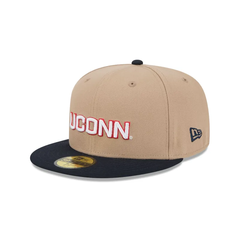 Connecticut Huskies Camel 59FIFTY Fitted Hat sold by New Era