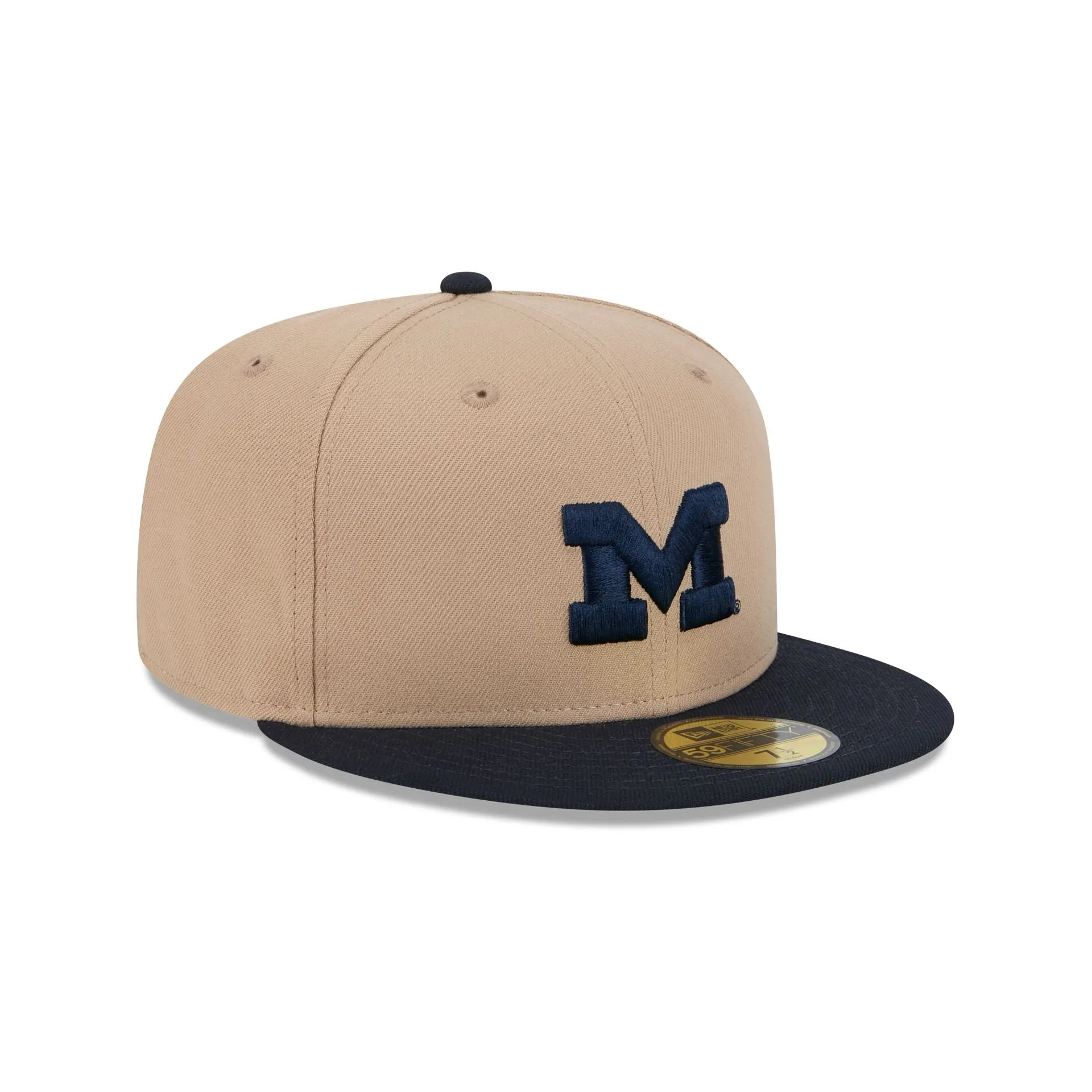 Michigan Wolverines Camel 59FIFTY Fitted Hat sold by New Era product image thumbnail 3