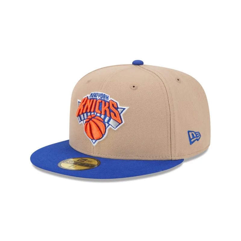 New York Knicks Camel 59FIFTY Fitted Hat sold by New Era