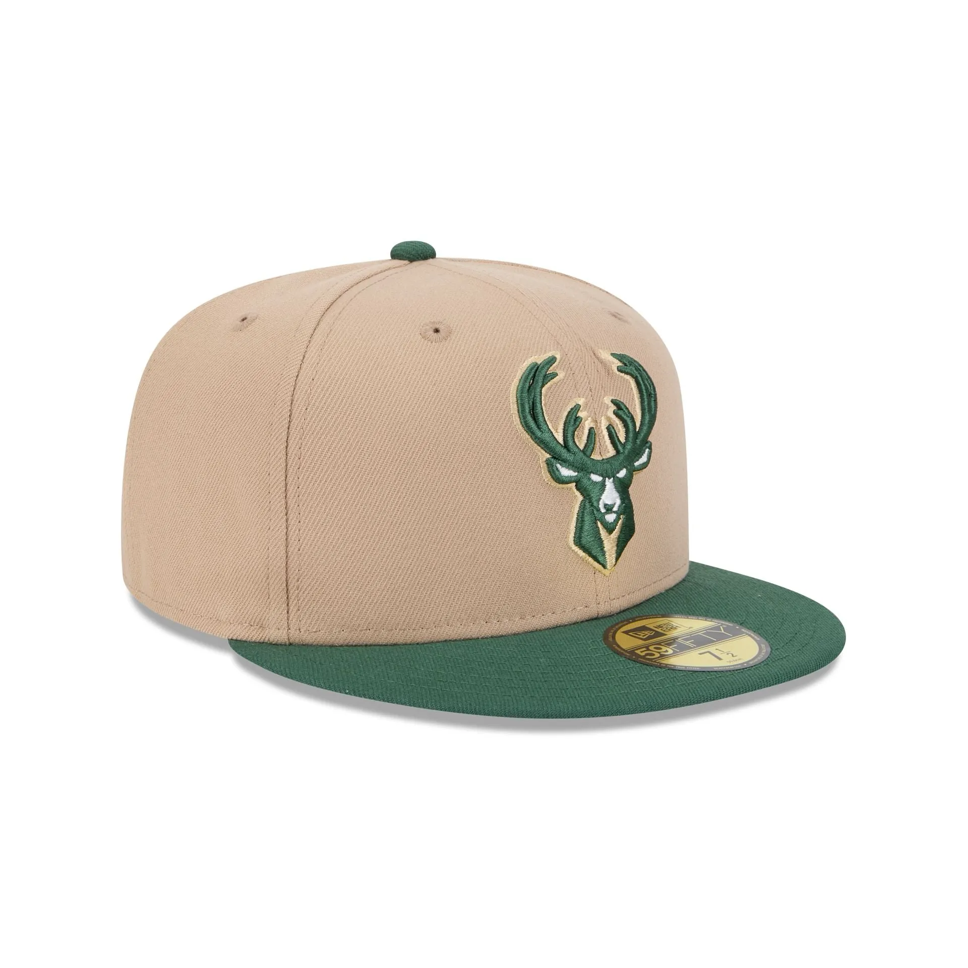 Milwaukee Bucks Camel 59FIFTY Fitted Hat sold by New Era product image thumbnail 4