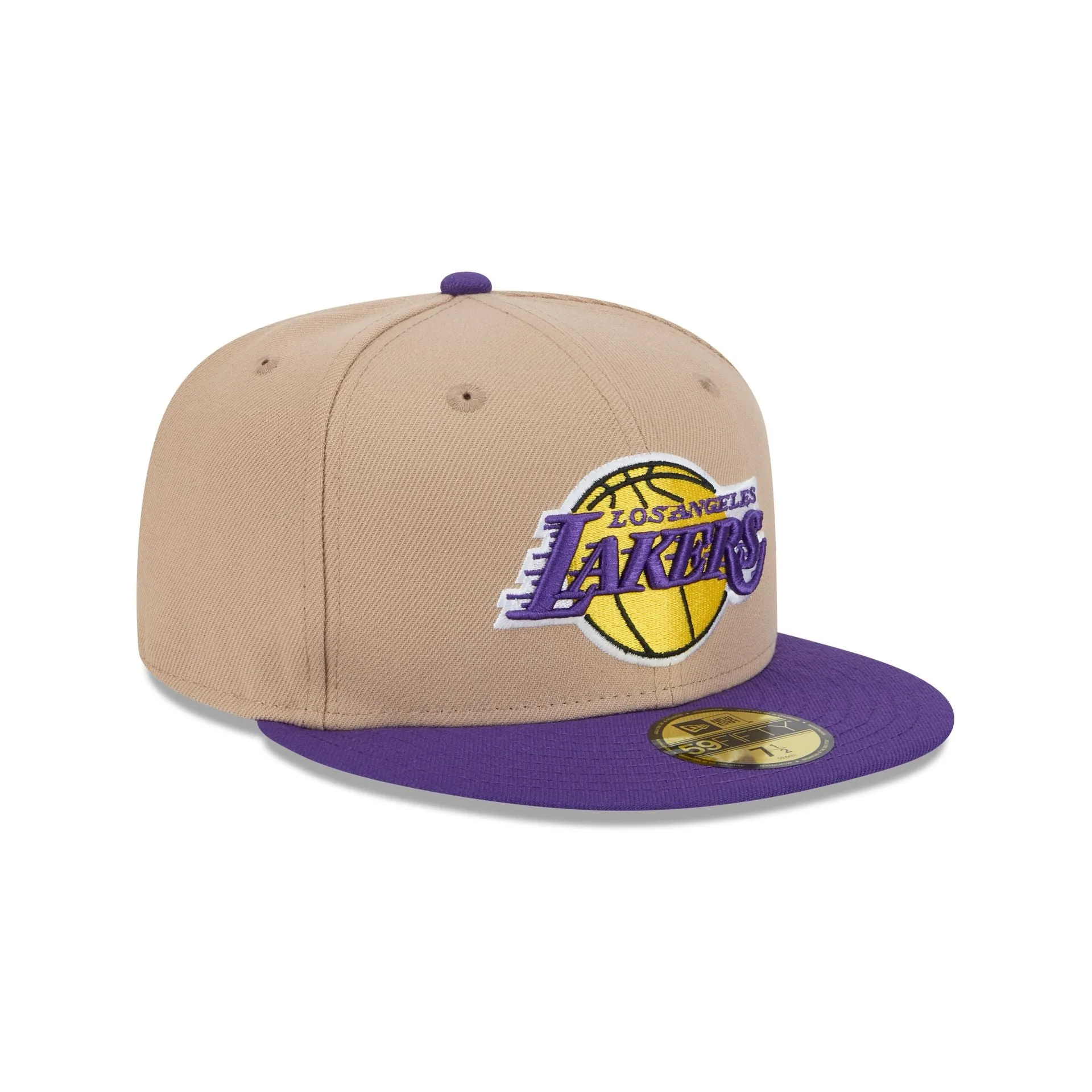 Los Angeles Lakers Camel 59FIFTY Fitted Hat sold by New Era product image thumbnail 3