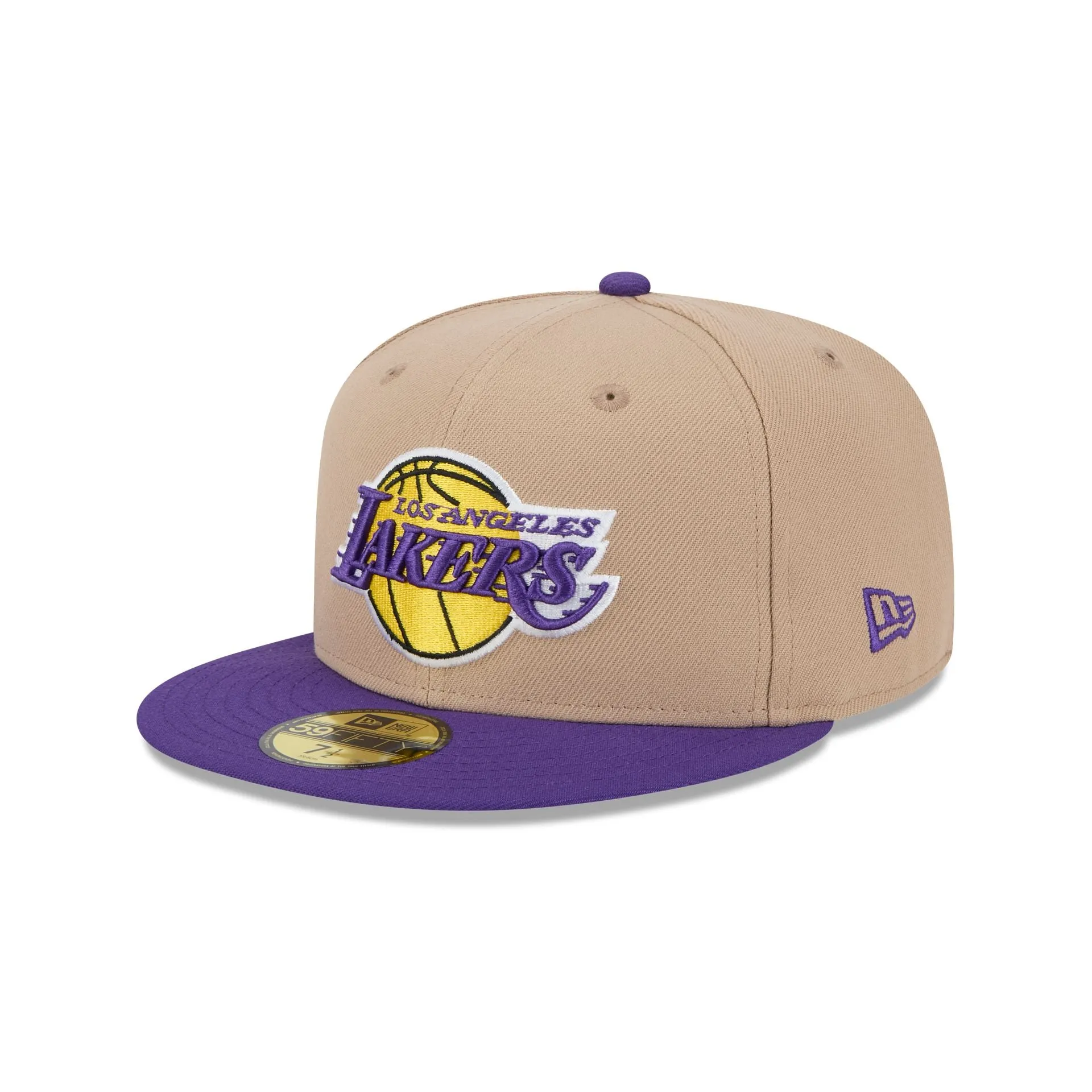 Los Angeles Lakers Camel 59FIFTY Fitted Hat sold by New Era