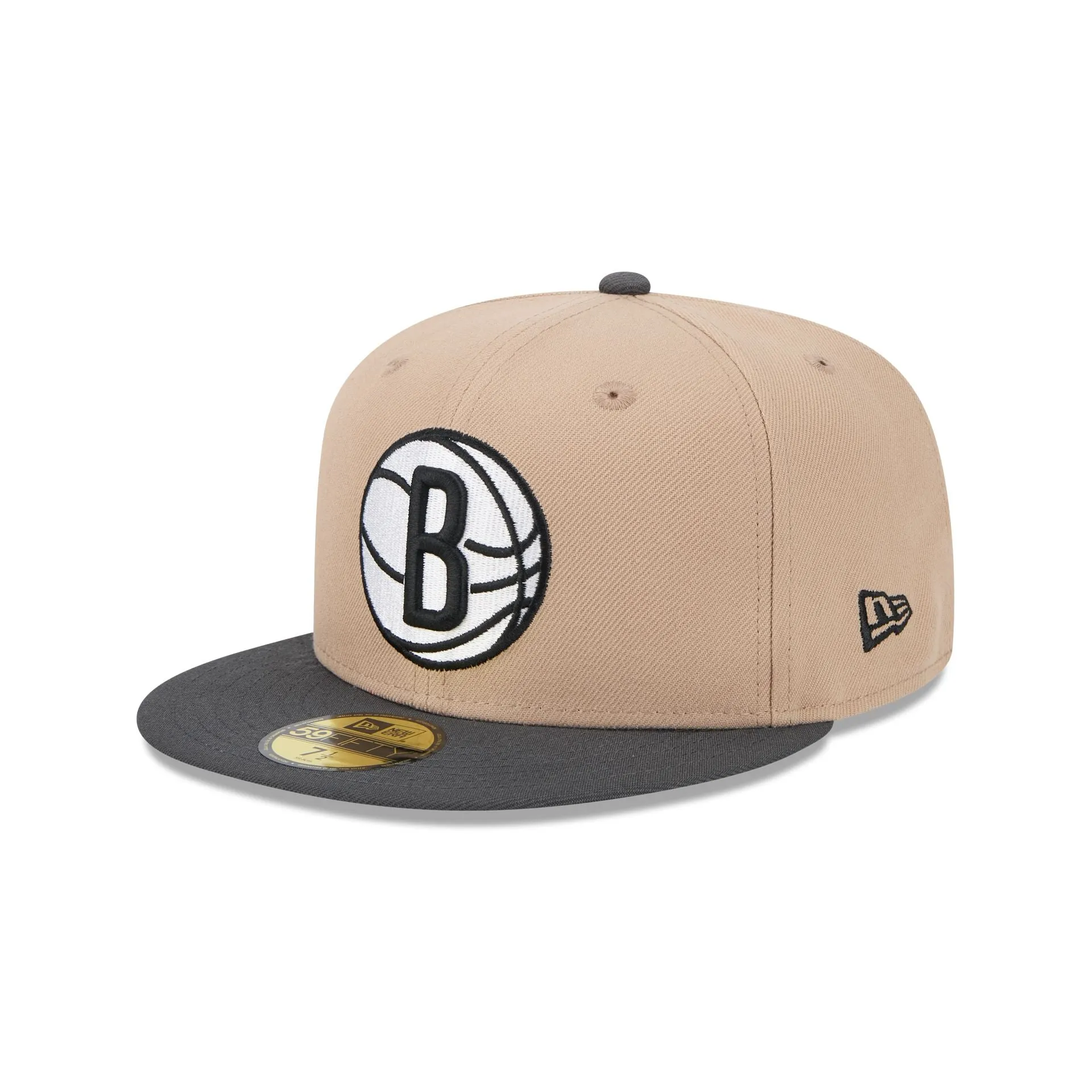 Brooklyn Nets Camel 59FIFTY Fitted Hat sold by New Era