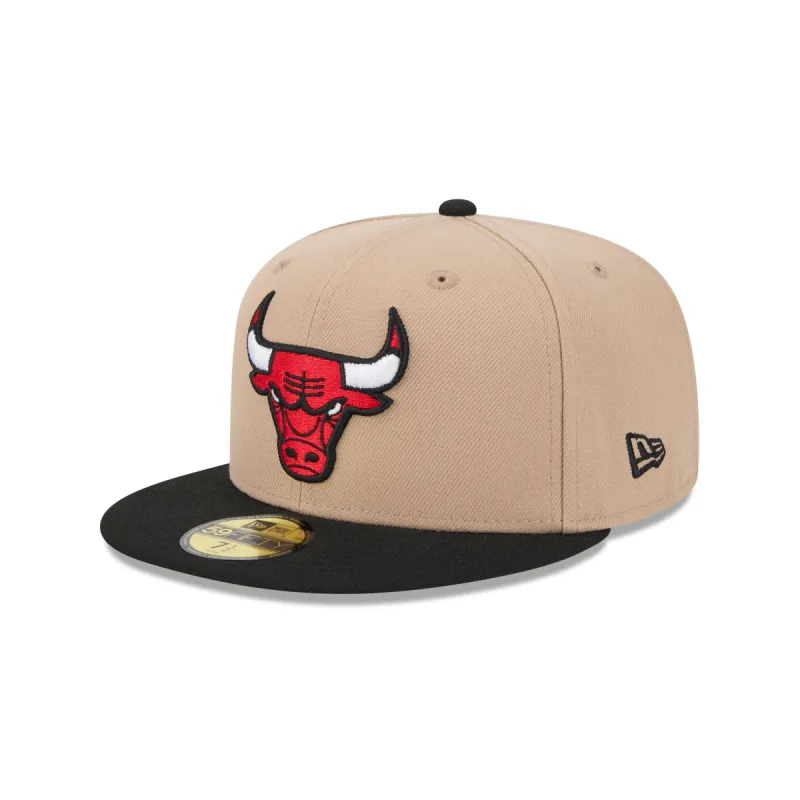 Chicago Bulls Camel 59FIFTY Fitted Hat sold by New Era