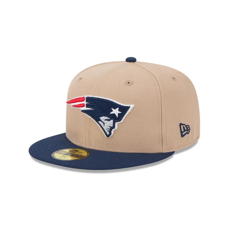 New England Patriots Camel 59FIFTY Fitted Hat sold by New Era