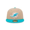 Miami Dolphins Camel 59FIFTY Fitted Hat sold by New Era