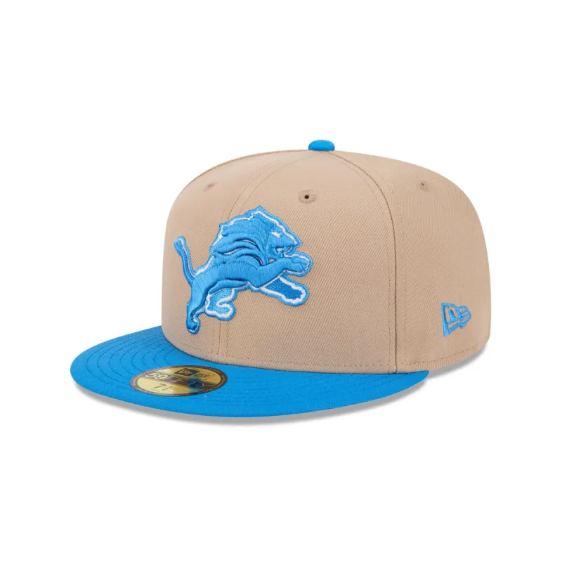 Detroit Lions Camel 59FIFTY Fitted Hat sold by New Era