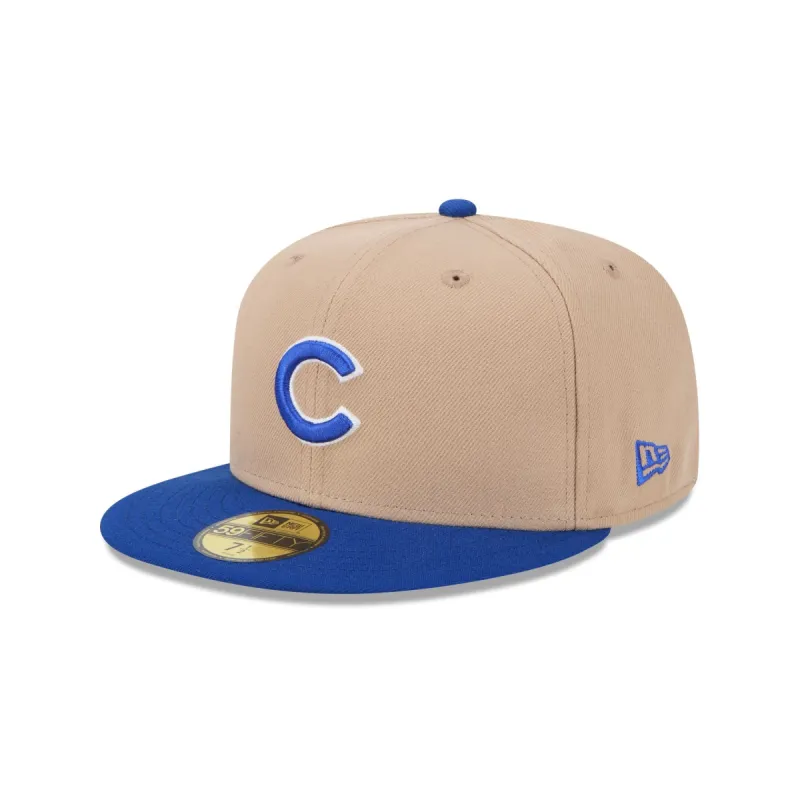 Chicago Cubs Camel 59FIFTY Fitted Hat sold by New Era