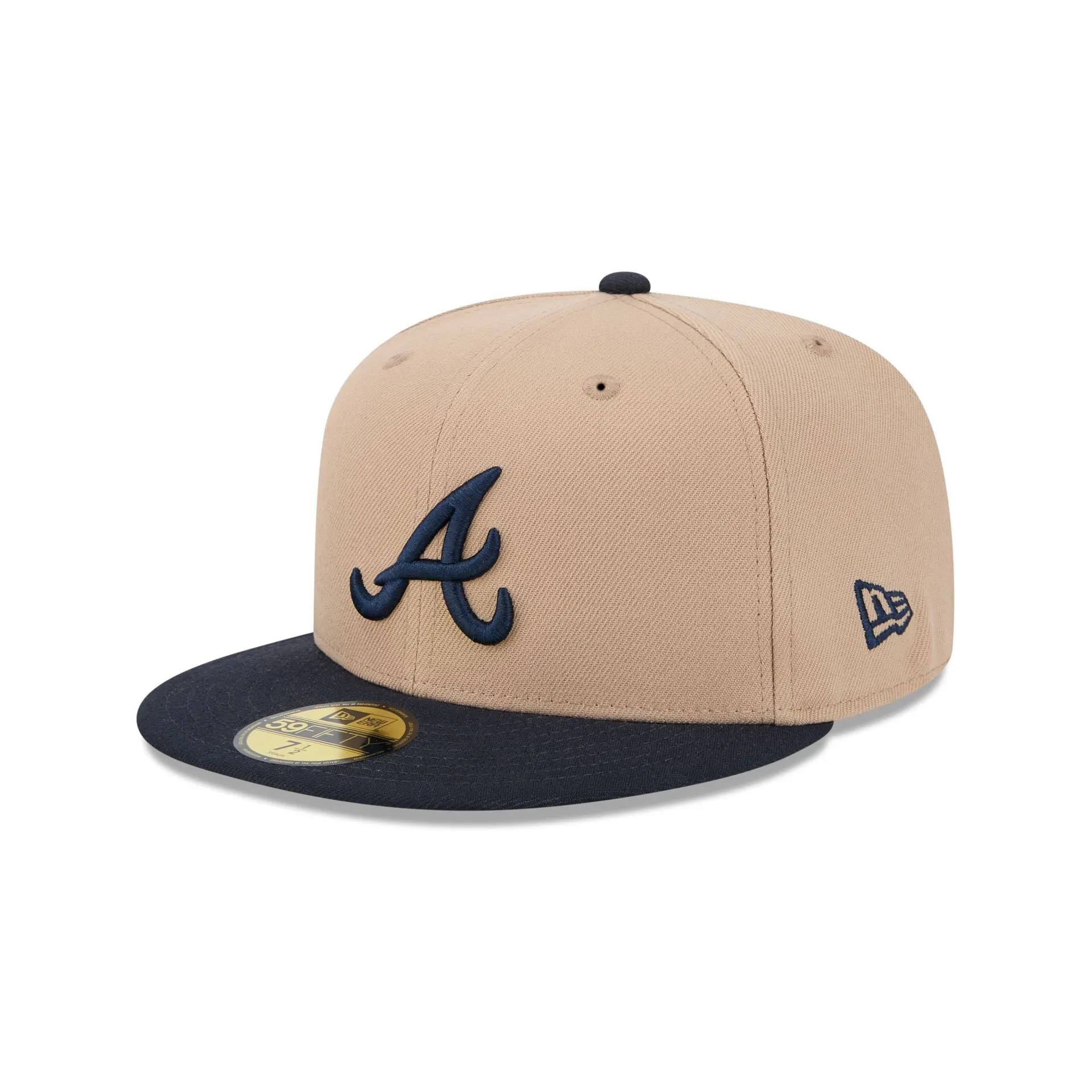 Atlanta Braves Camel 59FIFTY Fitted Hat sold by New Era