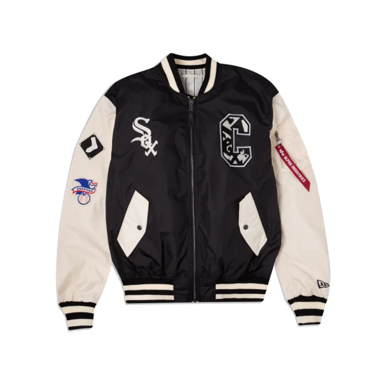 Alpha Industries X Chicago White Sox L-2B Bomber Jacket sold by New Era