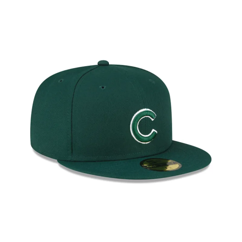 Chicago Cubs Dark Green 59FIFTY Fitted Hat sold by New Era