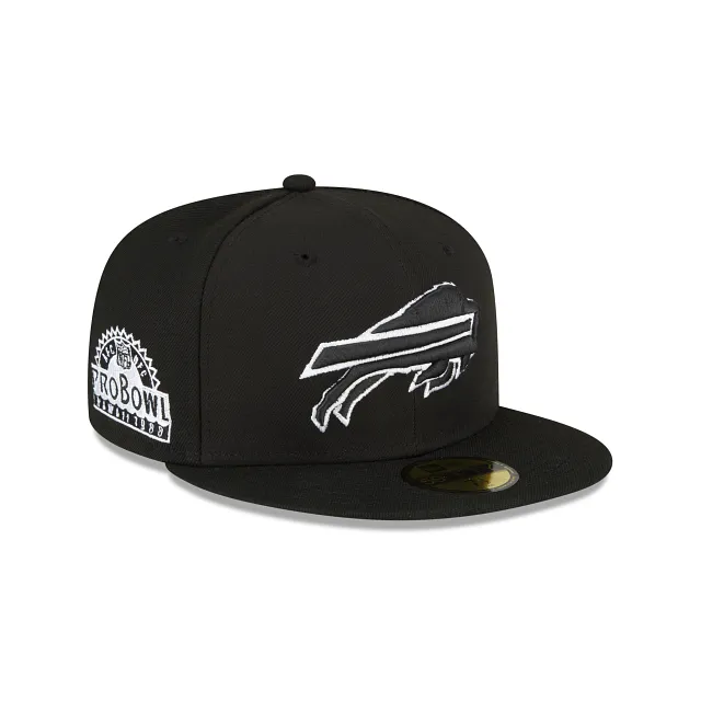 Buffalo Bills Sidepatch Black 59FIFTY Fitted Hat sold by New Era
