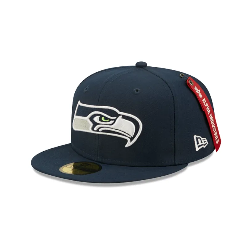 Alpha Industries X Seattle Seahawks 59FIFTY Fitted Hat sold by New Era