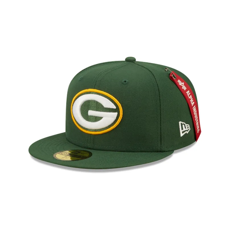 Alpha Industries X Green Bay Packers 59FIFTY Fitted Hat sold by New Era