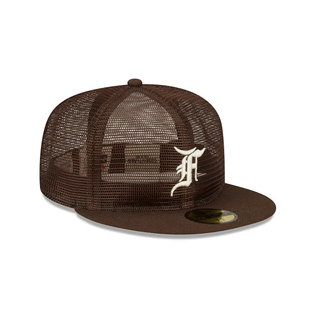 Fear of God Essential Full Mesh Brown 59FIFTY Fitted Hat sold by New Era product image thumbnail 3