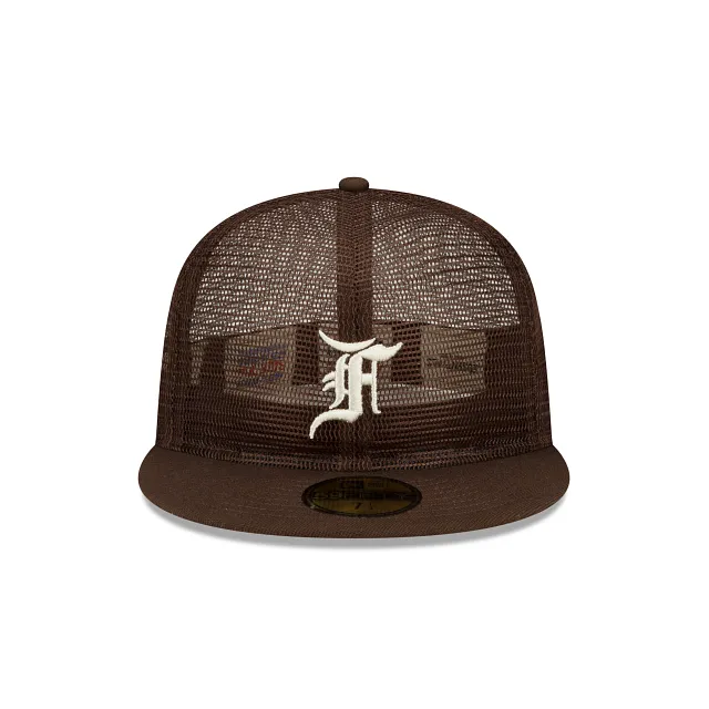 Fear of God Essential Full Mesh Brown 59FIFTY Fitted Hat sold by New Era product image thumbnail 2
