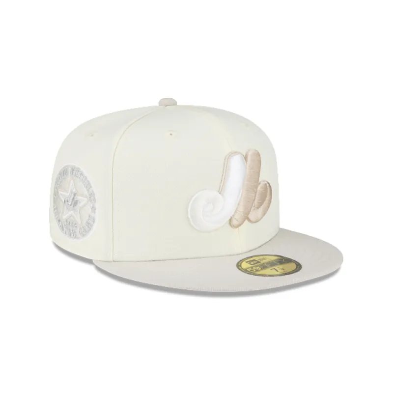 Montreal Expos White 59FIFTY Fitted Hat sold by New Era