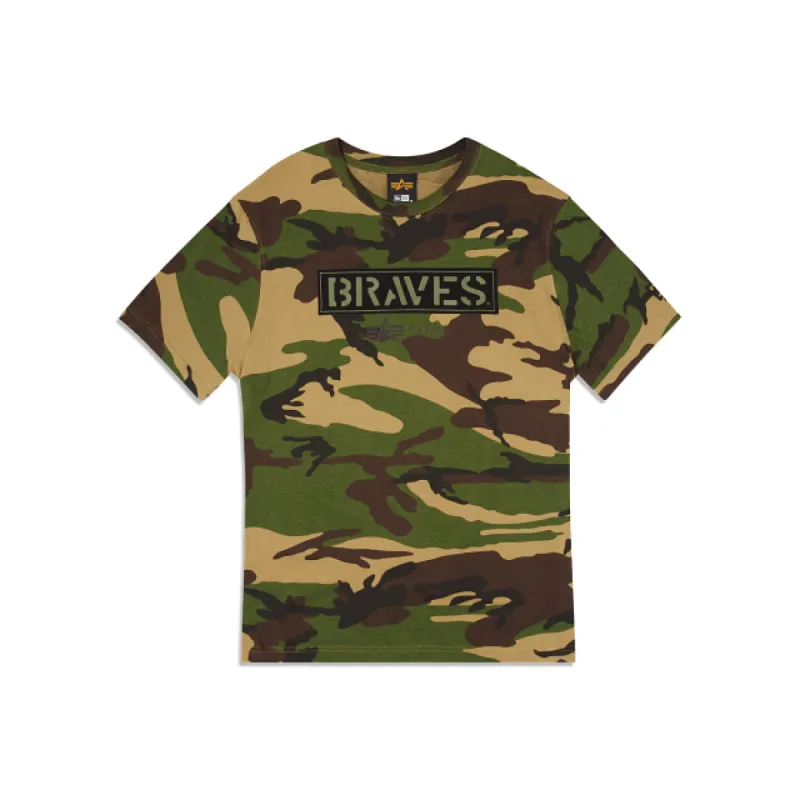 Alpha Industries X Atlanta Braves Camo T-Shirt sold by New Era