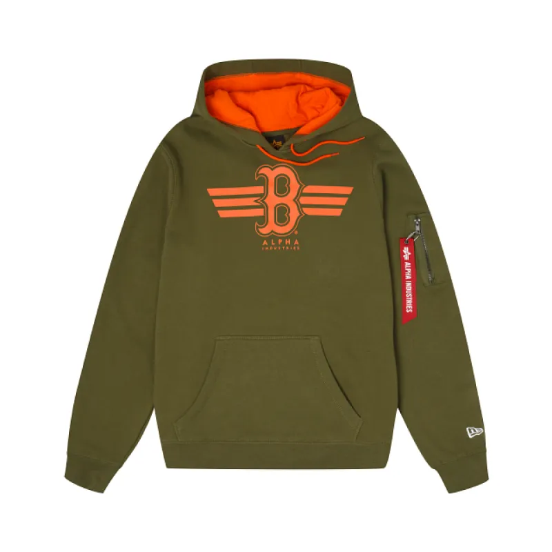 Alpha Industries X Boston Red Sox Hoodie made by New Era