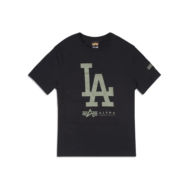 Alpha Industries X Los Angeles Dodgers Black T-Shirt sold by New Era