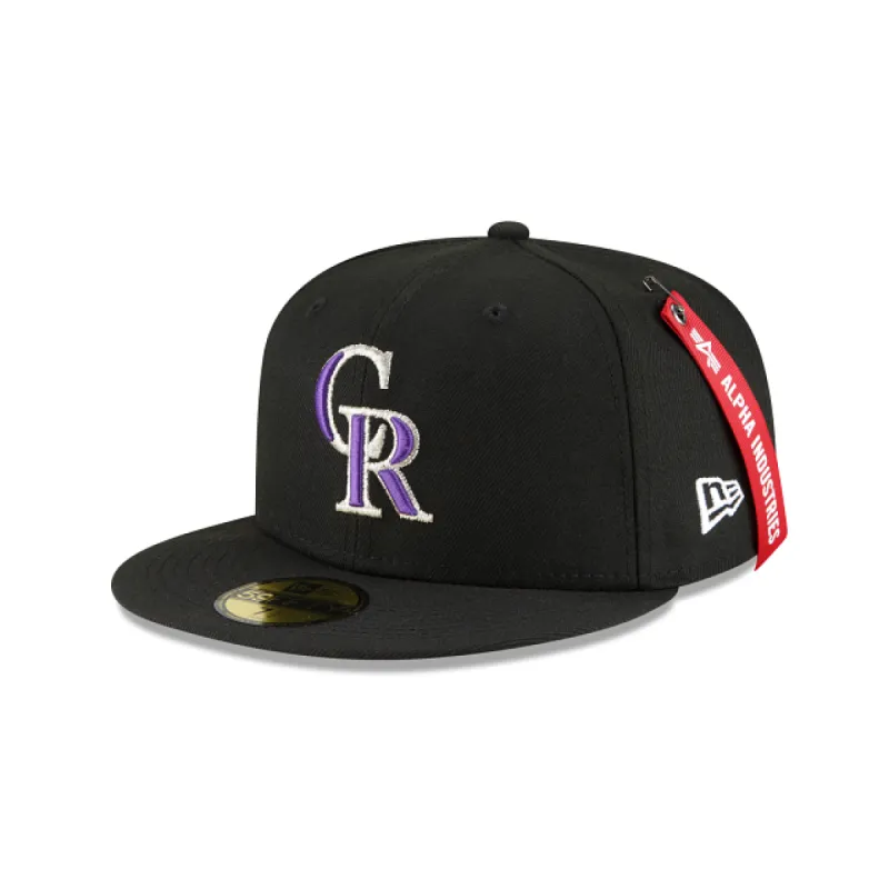 Alpha Industries X Colorado Rockies 59FIFTY Fitted Hat sold by New Era
