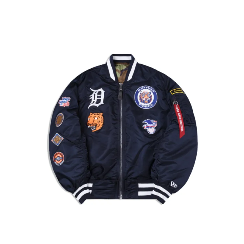 Alpha Industries X Detroit Tigers MA-1 Bomber Jacket sold by New Era